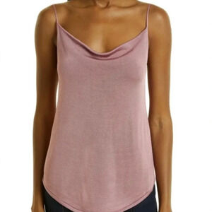 Cinq A Sept Pink Cowl Neck Knit Tank Size Small NWT